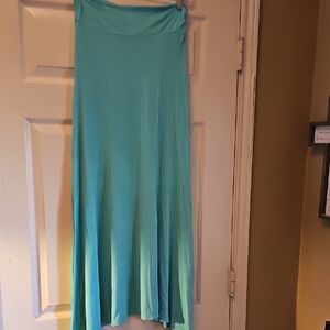 Poetry Turquoise Maxi Skirt
